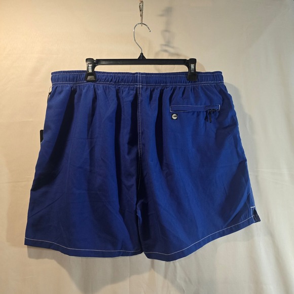 Beach Cruisin Swim Trunks Royal Blue XXL Elastic Waist Pockets - Picture 3 of 3